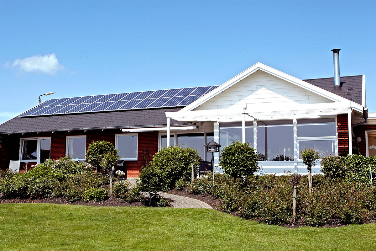 Telhado residencial de sistema fotovoltaico de 8KW na Inglaterra